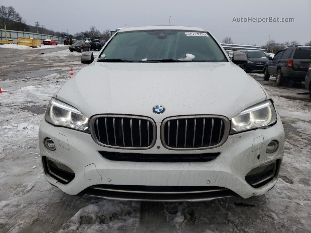 2016 Bmw X6 Xdrive50i White vin: 5UXKU6C58G0R34469