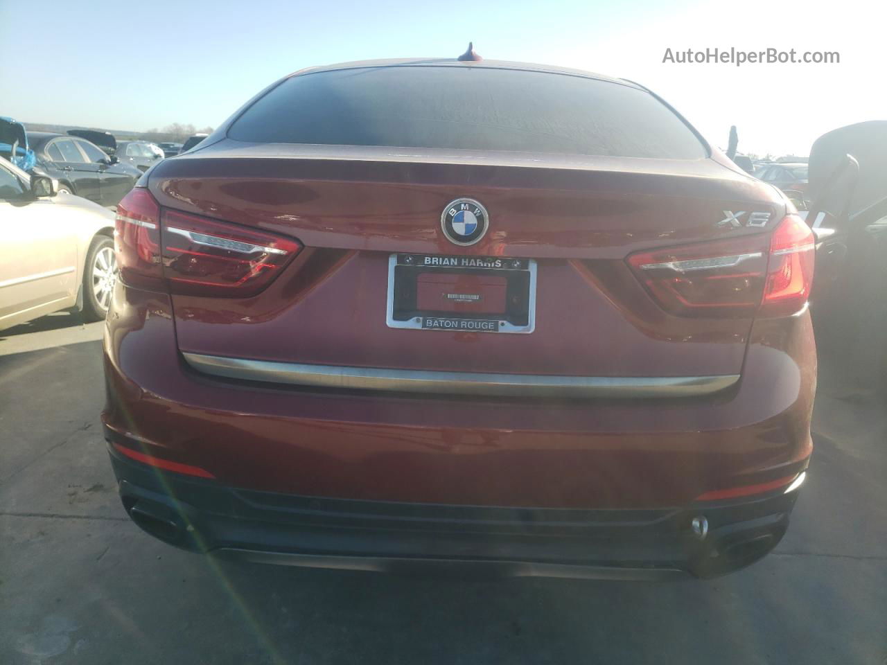 2016 Bmw X6 Xdrive50i Burgundy vin: 5UXKU6C59G0R33931