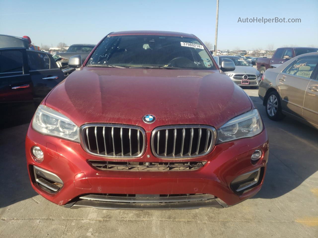 2016 Bmw X6 Xdrive50i Burgundy vin: 5UXKU6C59G0R33931