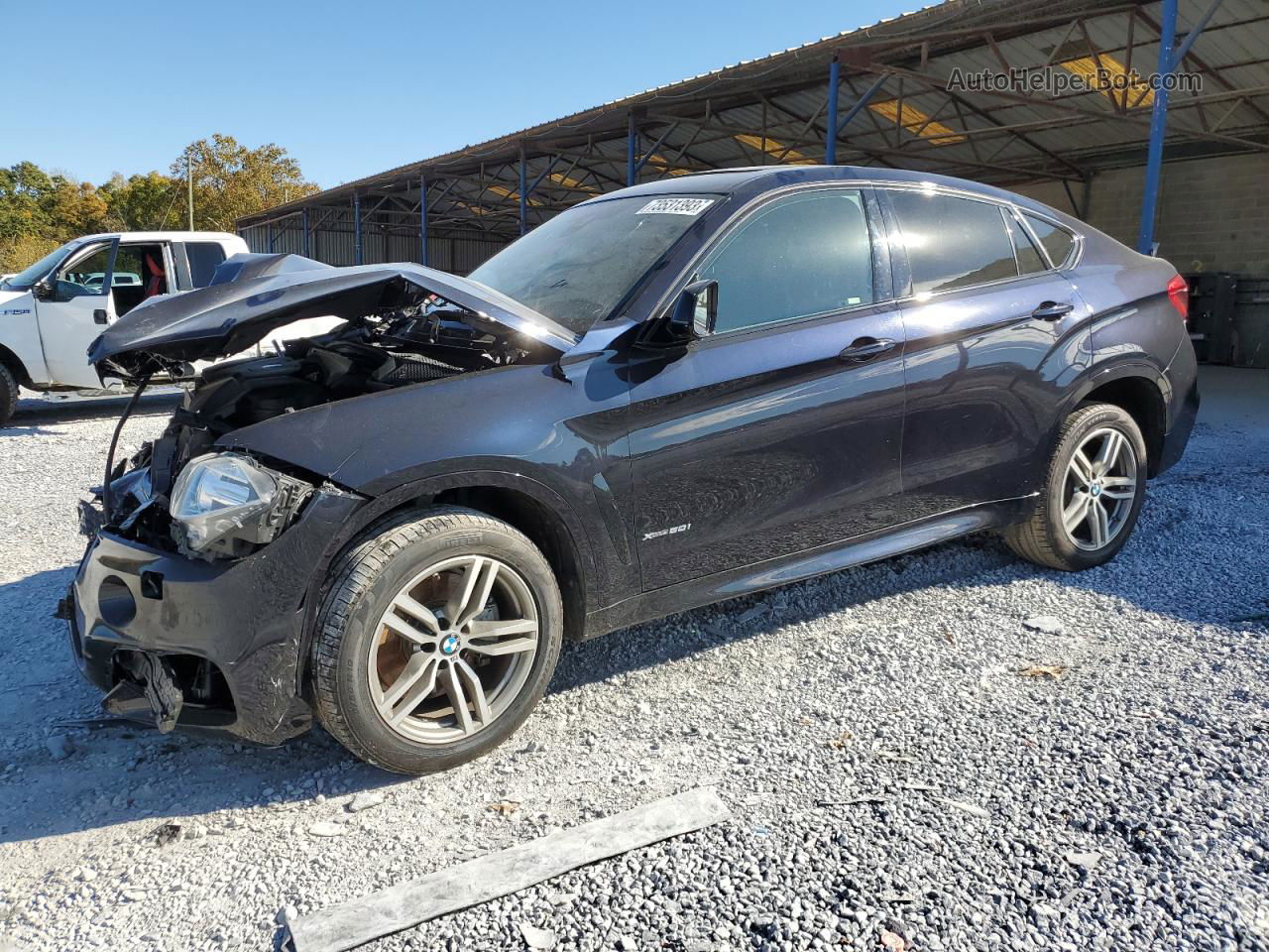 2016 Bmw X6 Xdrive50i Black vin: 5UXKU6C59G0S82445