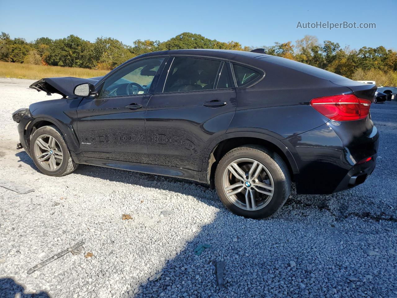 2016 Bmw X6 Xdrive50i Black vin: 5UXKU6C59G0S82445