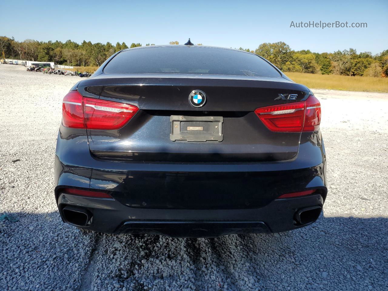 2016 Bmw X6 Xdrive50i Black vin: 5UXKU6C59G0S82445