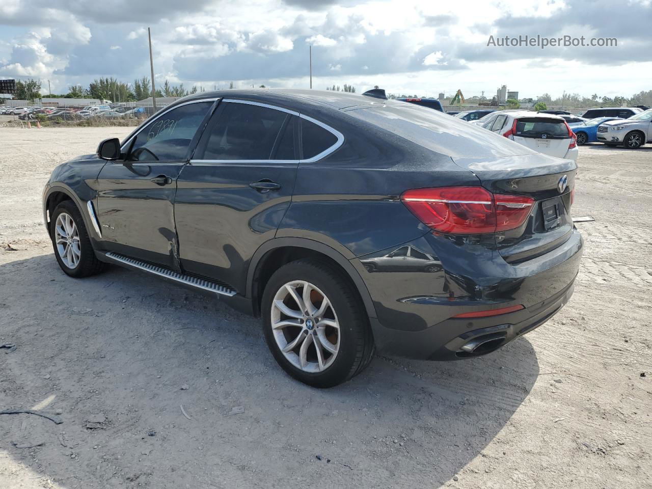 2016 Bmw X6 Xdrive50i Black vin: 5UXKU6C5XG0R33646