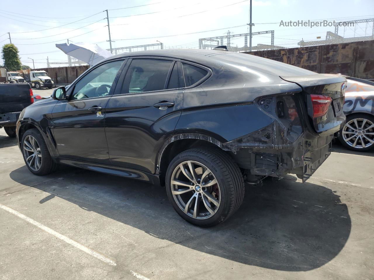 2016 Bmw X6 Xdrive50i Black vin: 5UXKU6C5XG0S82454