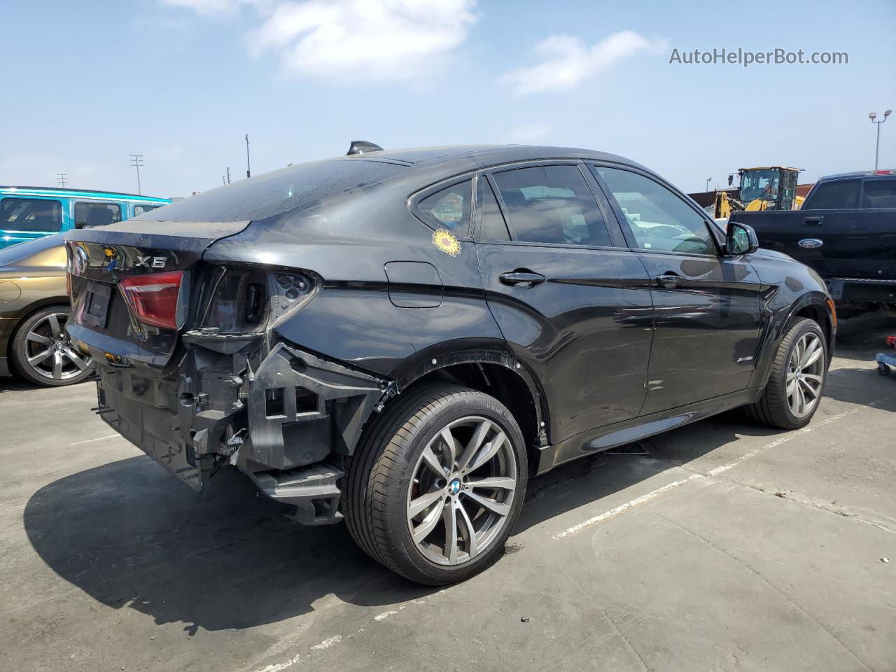 2016 Bmw X6 Xdrive50i Black vin: 5UXKU6C5XG0S82454