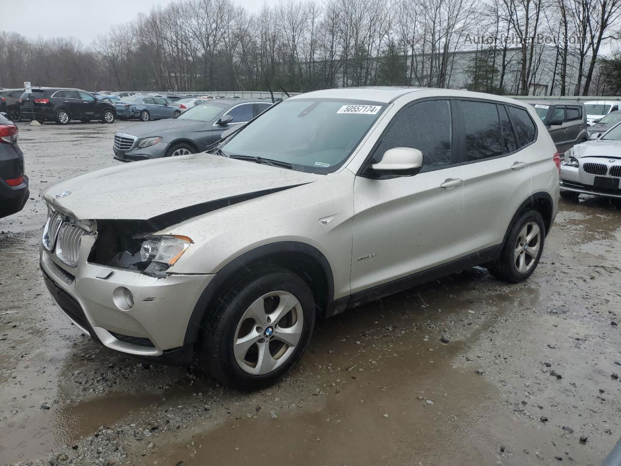 2011 Bmw X3 Xdrive28i Silver vin: 5UXWX5C50BL706251