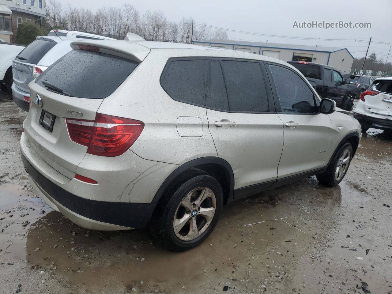 2011 Bmw X3 Xdrive28i Silver vin: 5UXWX5C50BL706251