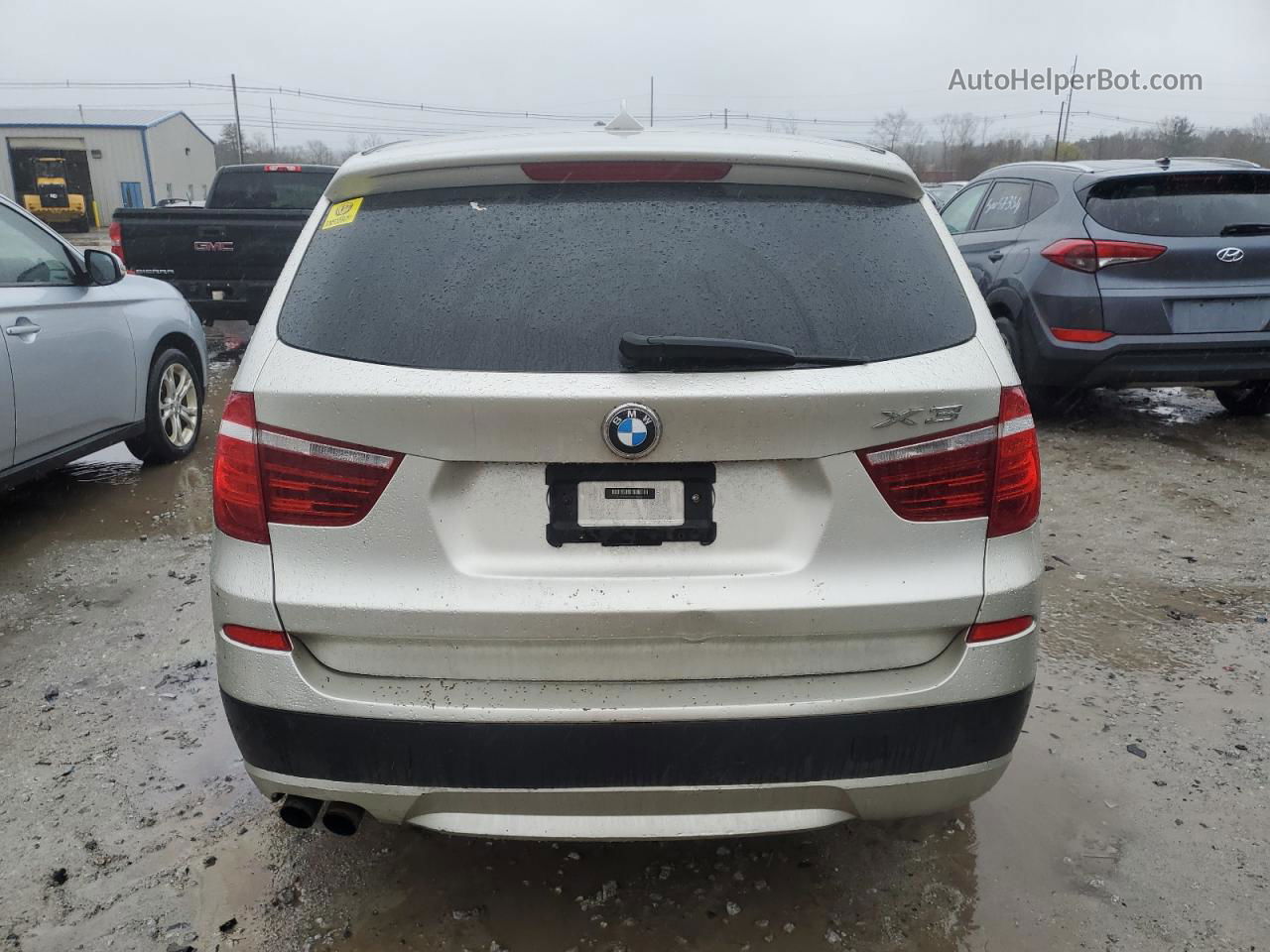 2011 Bmw X3 Xdrive28i Silver vin: 5UXWX5C50BL706251