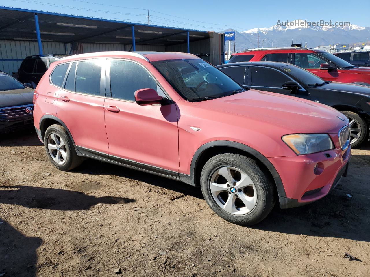 2011 Bmw X3 Xdrive28i Pink vin: 5UXWX5C50BL709120