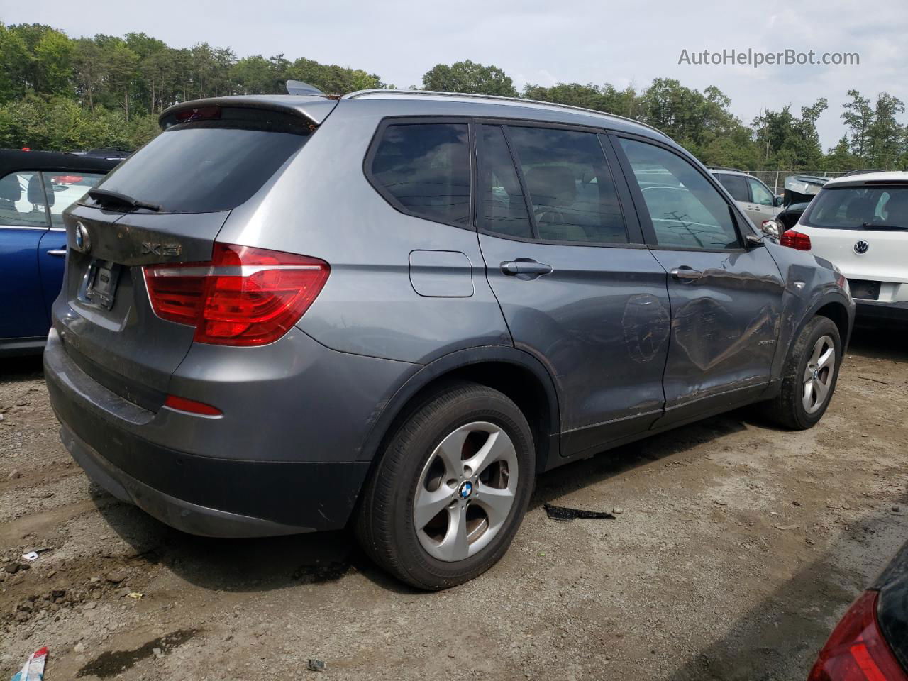 2011 Bmw X3 Xdrive28i Charcoal vin: 5UXWX5C50BL711790