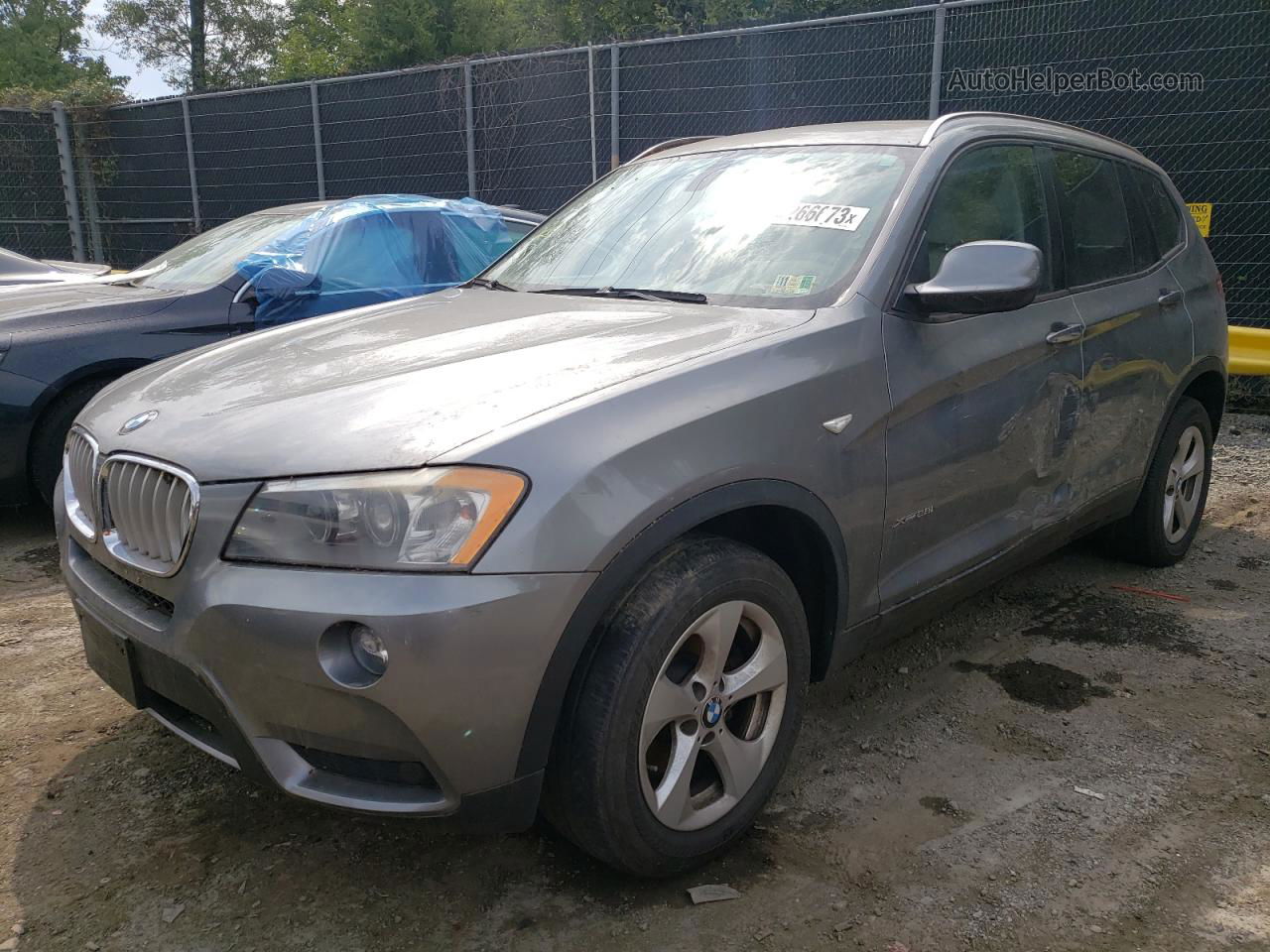 2011 Bmw X3 Xdrive28i Charcoal vin: 5UXWX5C50BL711790