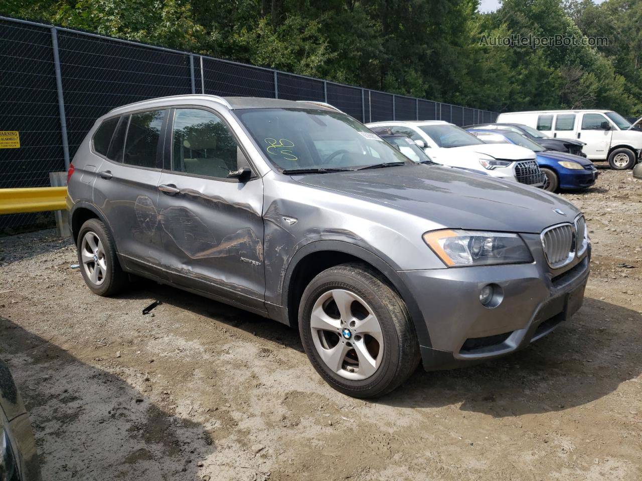 2011 Bmw X3 Xdrive28i Charcoal vin: 5UXWX5C50BL711790