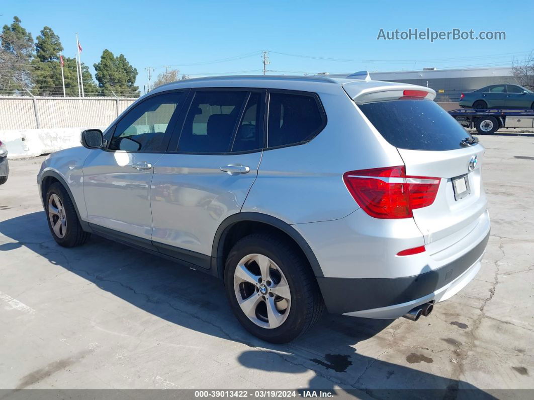 2011 Bmw X3 Xdrive28i Silver vin: 5UXWX5C51BL702290