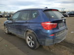 2011 Bmw X3 Xdrive28i Blue vin: 5UXWX5C51BL704735