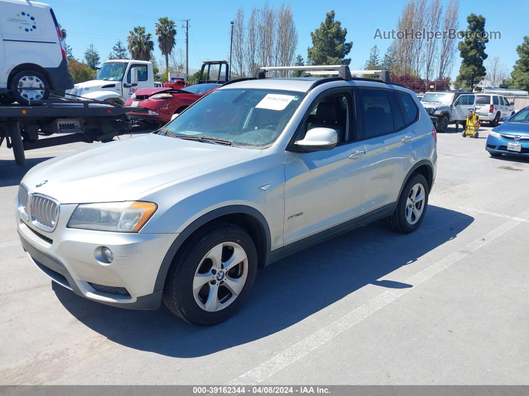 2011 Bmw X3 Xdrive28i Silver vin: 5UXWX5C51BL708526