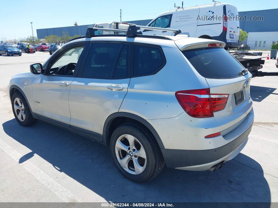 2011 Bmw X3 Xdrive28i Silver vin: 5UXWX5C51BL708526