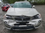 2011 Bmw X3 Xdrive28i Silver vin: 5UXWX5C51BL708798