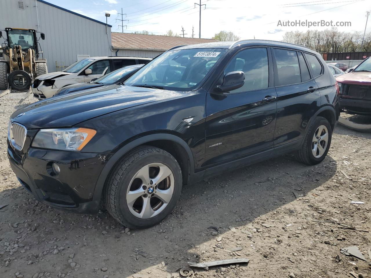 2011 Bmw X3 Xdrive28i Black vin: 5UXWX5C51BL709157