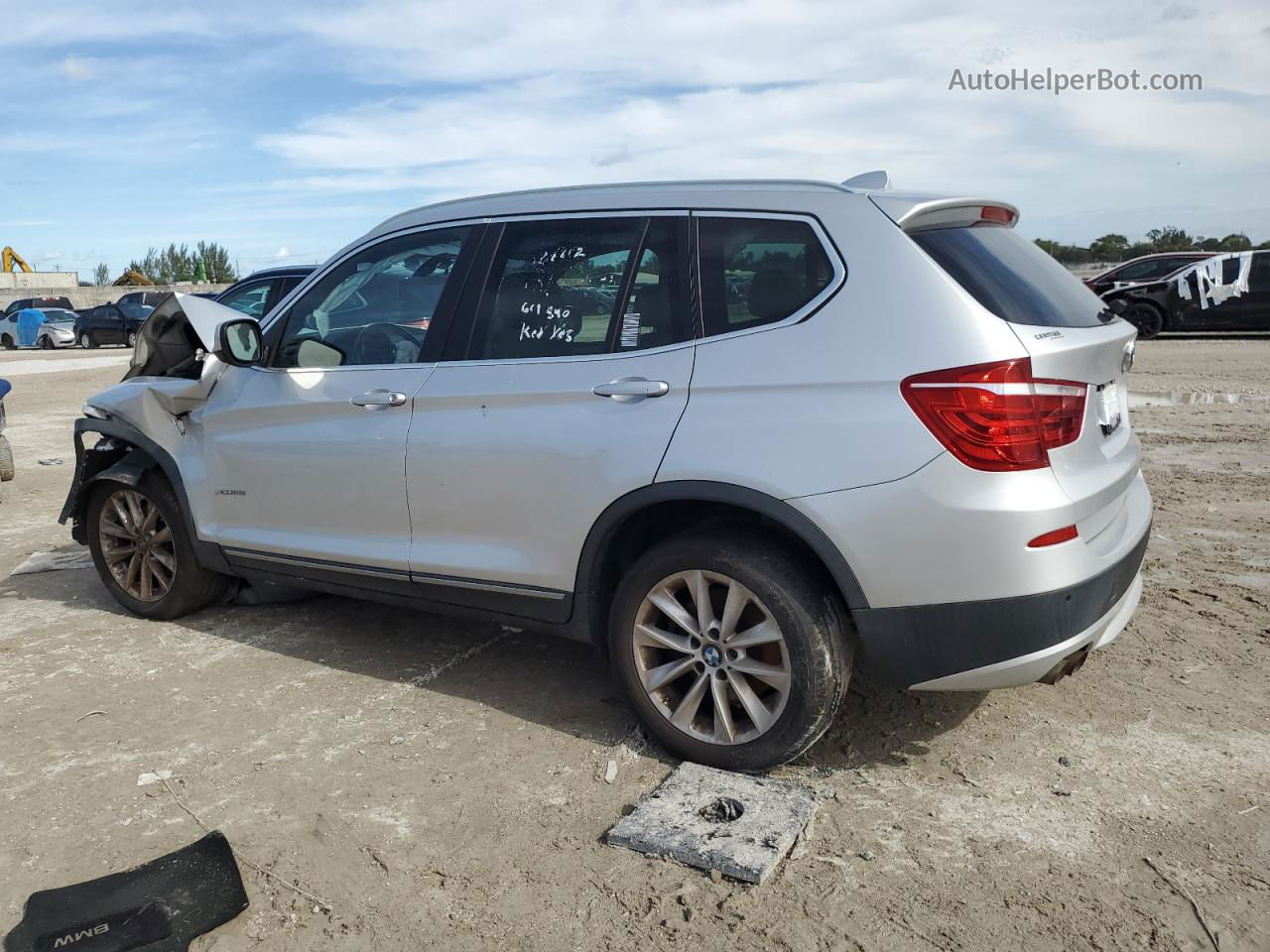 2011 Bmw X3 Xdrive28i Серебряный vin: 5UXWX5C51BL709532