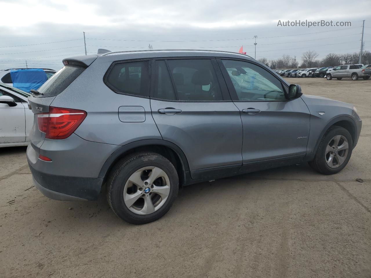 2011 Bmw X3 Xdrive28i Gray vin: 5UXWX5C51BL710664