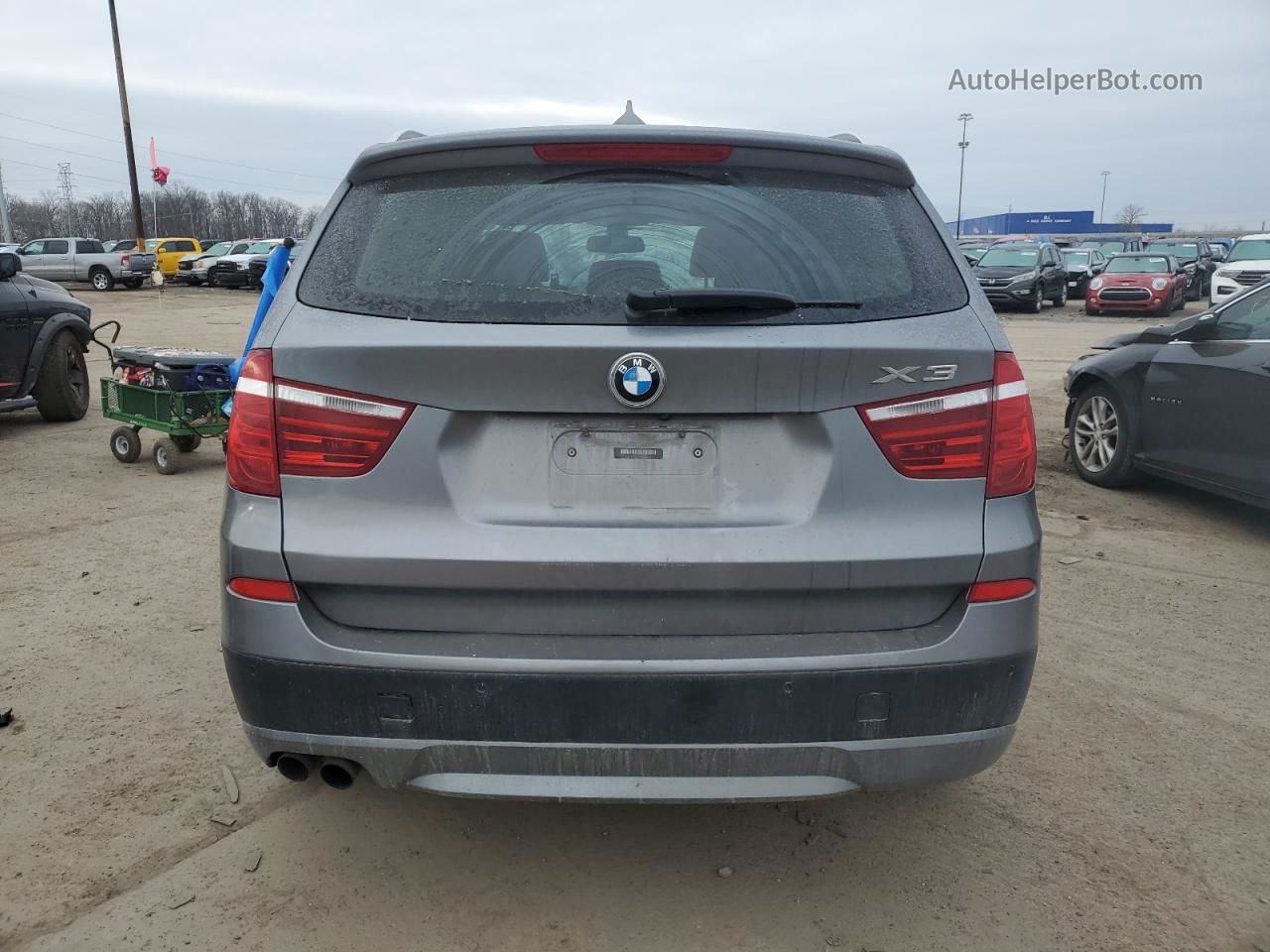 2011 Bmw X3 Xdrive28i Gray vin: 5UXWX5C51BL710664