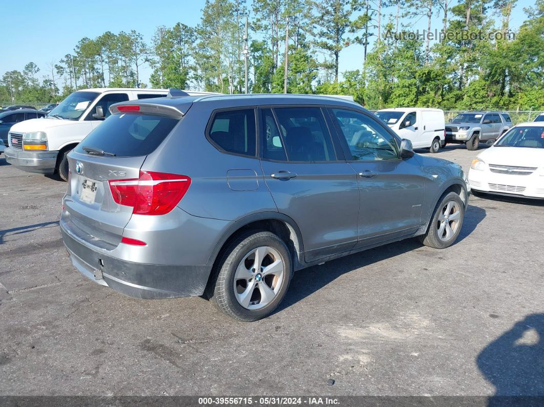 2011 Bmw X3 Xdrive28i Gray vin: 5UXWX5C51BL711717