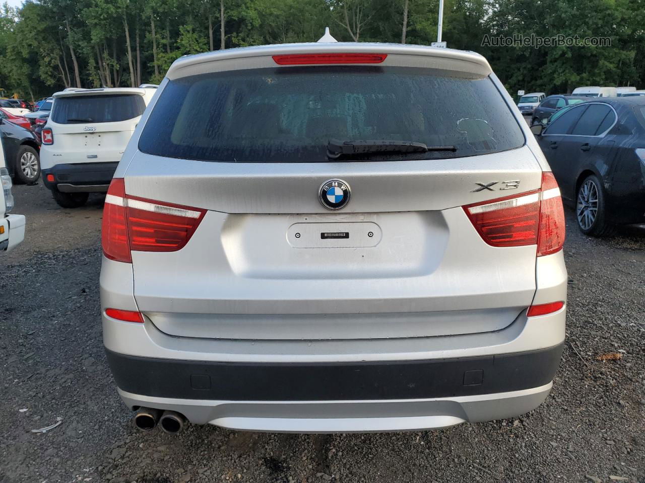 2011 Bmw X3 Xdrive28i Silver vin: 5UXWX5C51BL715170