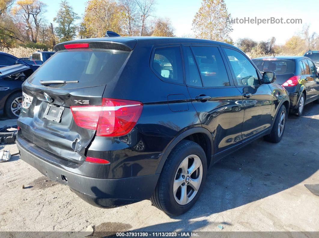 2011 Bmw X3 Xdrive28i Black vin: 5UXWX5C51BL715203