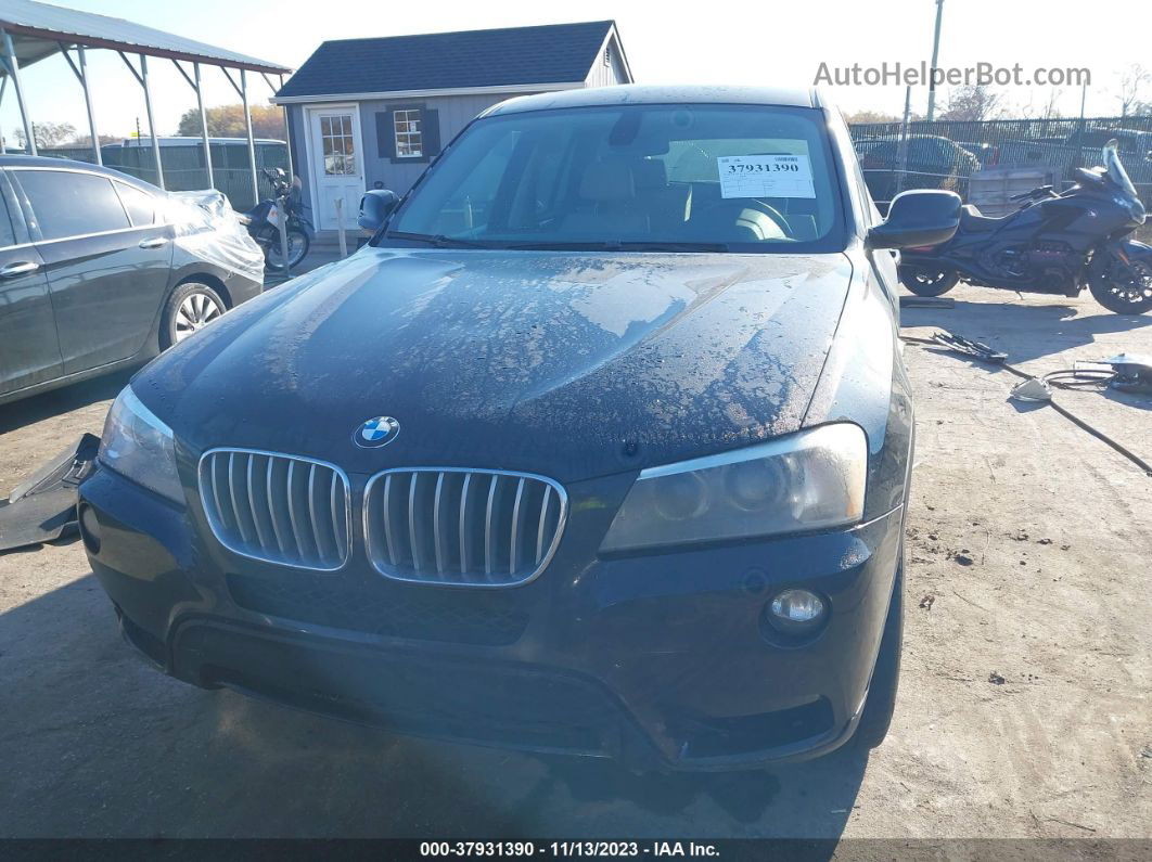 2011 Bmw X3 Xdrive28i Black vin: 5UXWX5C51BL715203