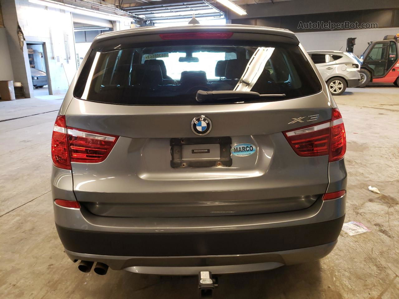 2011 Bmw X3 Xdrive28i Серый vin: 5UXWX5C51BL716304