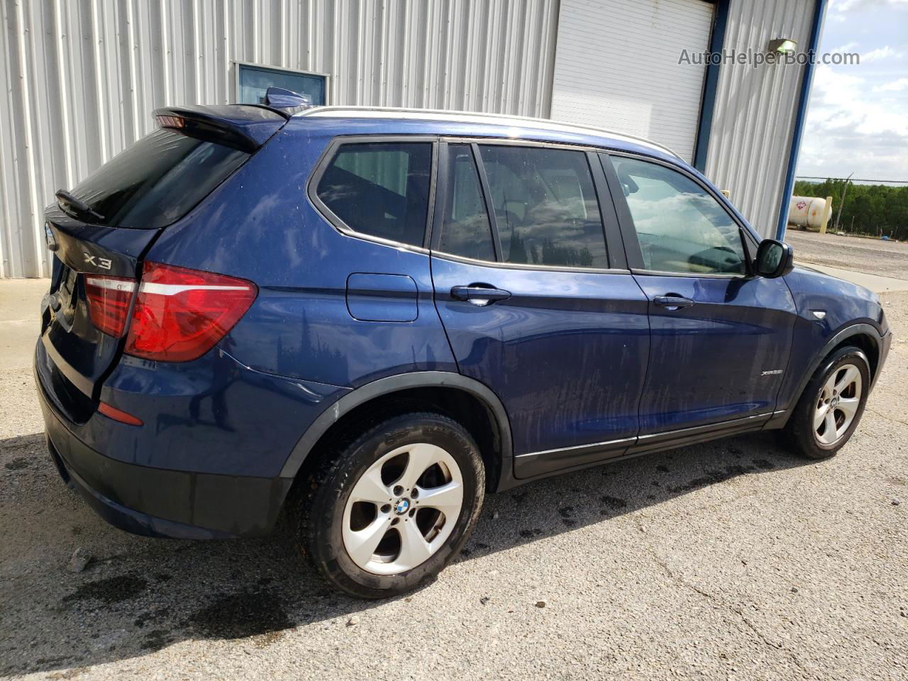 2011 Bmw X3 Xdrive28i Blue vin: 5UXWX5C51BL716626