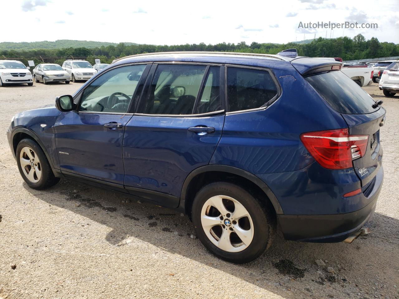 2011 Bmw X3 Xdrive28i Blue vin: 5UXWX5C51BL716626