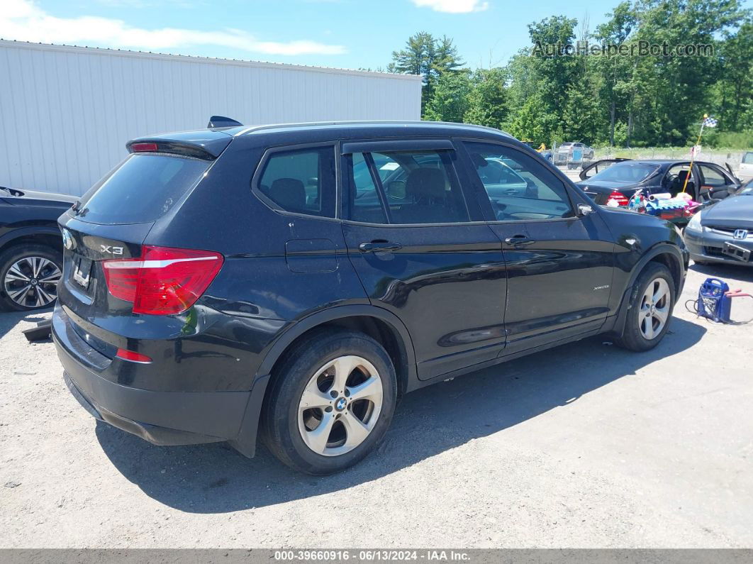 2011 Bmw X3 Xdrive28i Black vin: 5UXWX5C51BLK59428