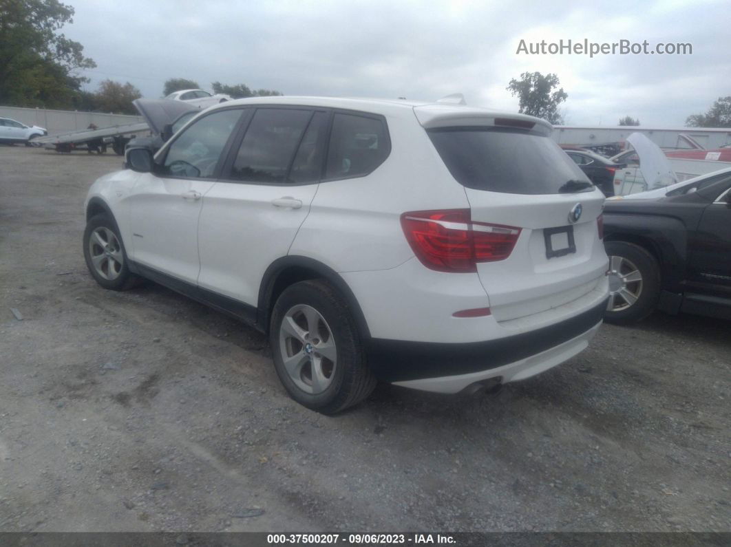 2011 Bmw X3 28i White vin: 5UXWX5C52BL701651