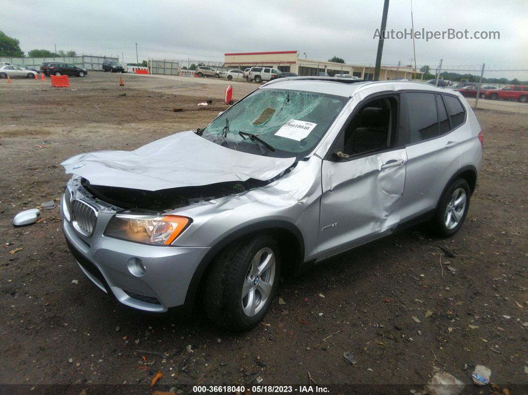 2011 Bmw X3 28i Silver vin: 5UXWX5C52BL701908