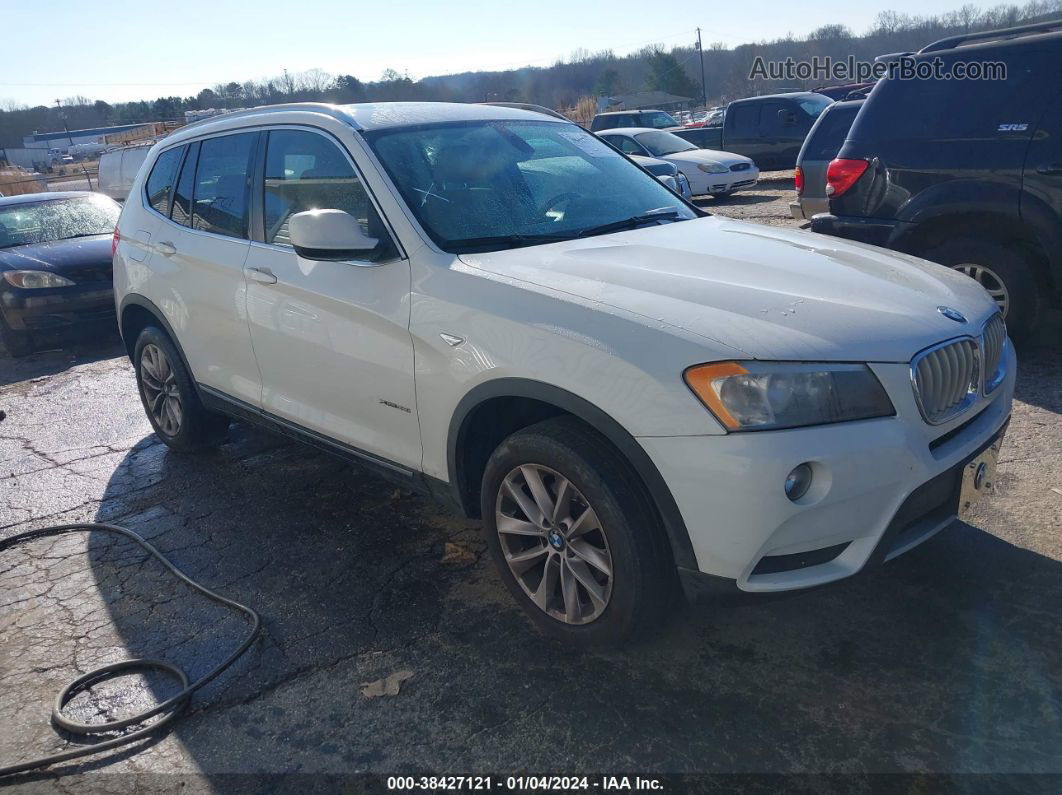 2011 Bmw X3 Xdrive28i White vin: 5UXWX5C52BL706557