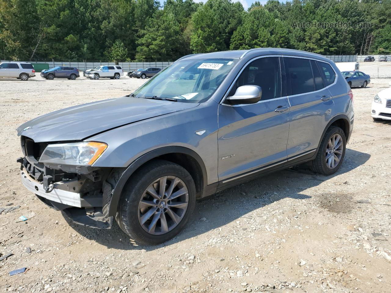 2011 Bmw X3 Xdrive28i Серебряный vin: 5UXWX5C52BL711175