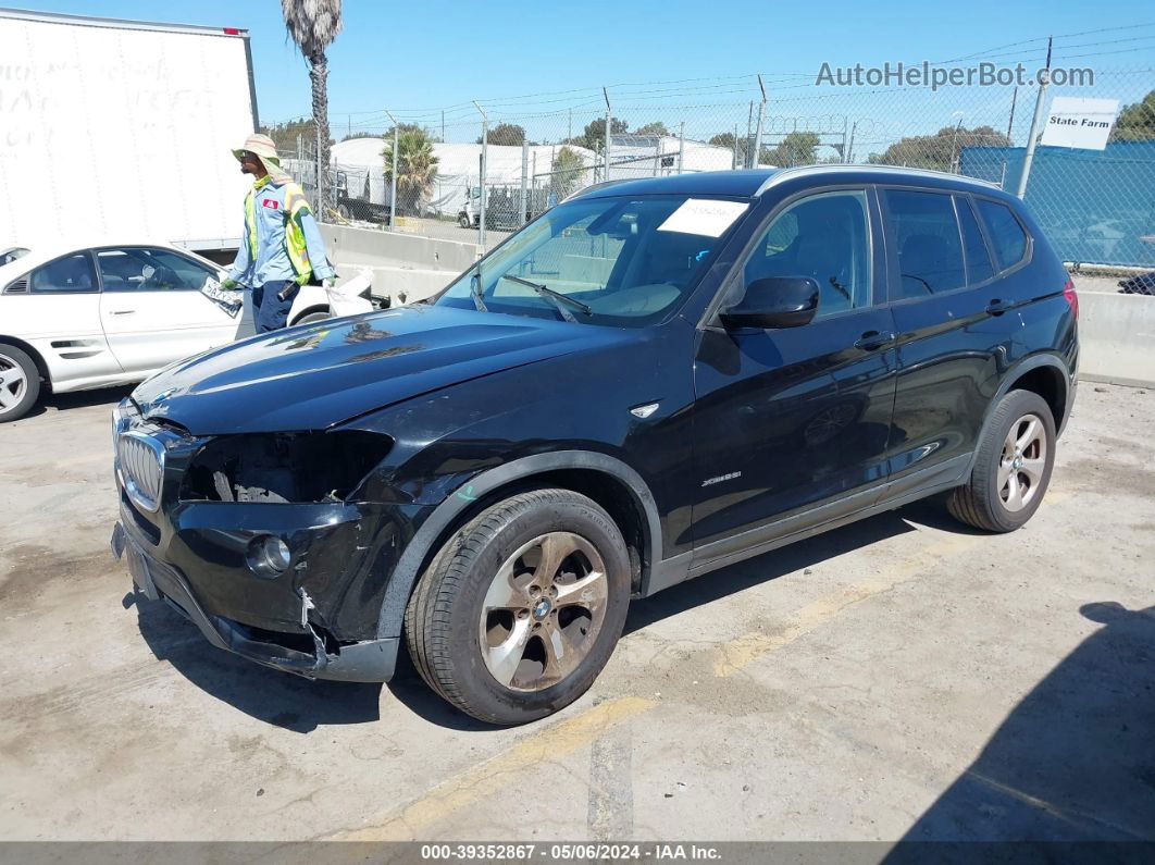 2011 Bmw X3 Xdrive28i Black vin: 5UXWX5C52BL713427