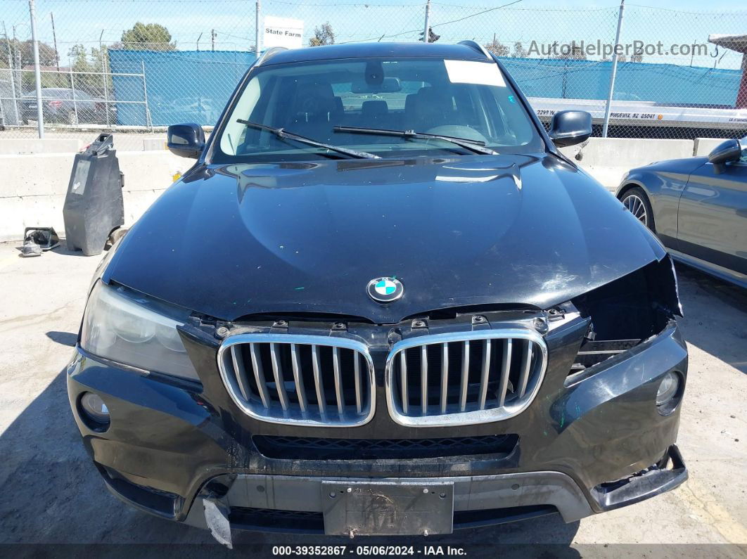 2011 Bmw X3 Xdrive28i Black vin: 5UXWX5C52BL713427