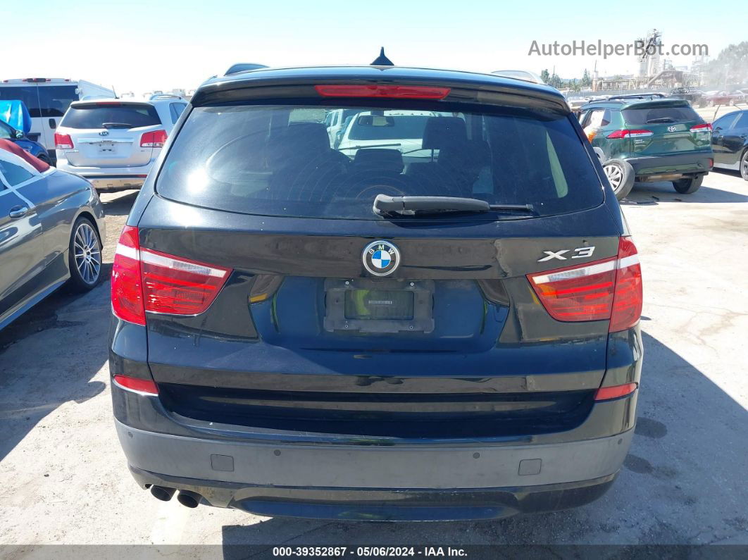 2011 Bmw X3 Xdrive28i Black vin: 5UXWX5C52BL713427