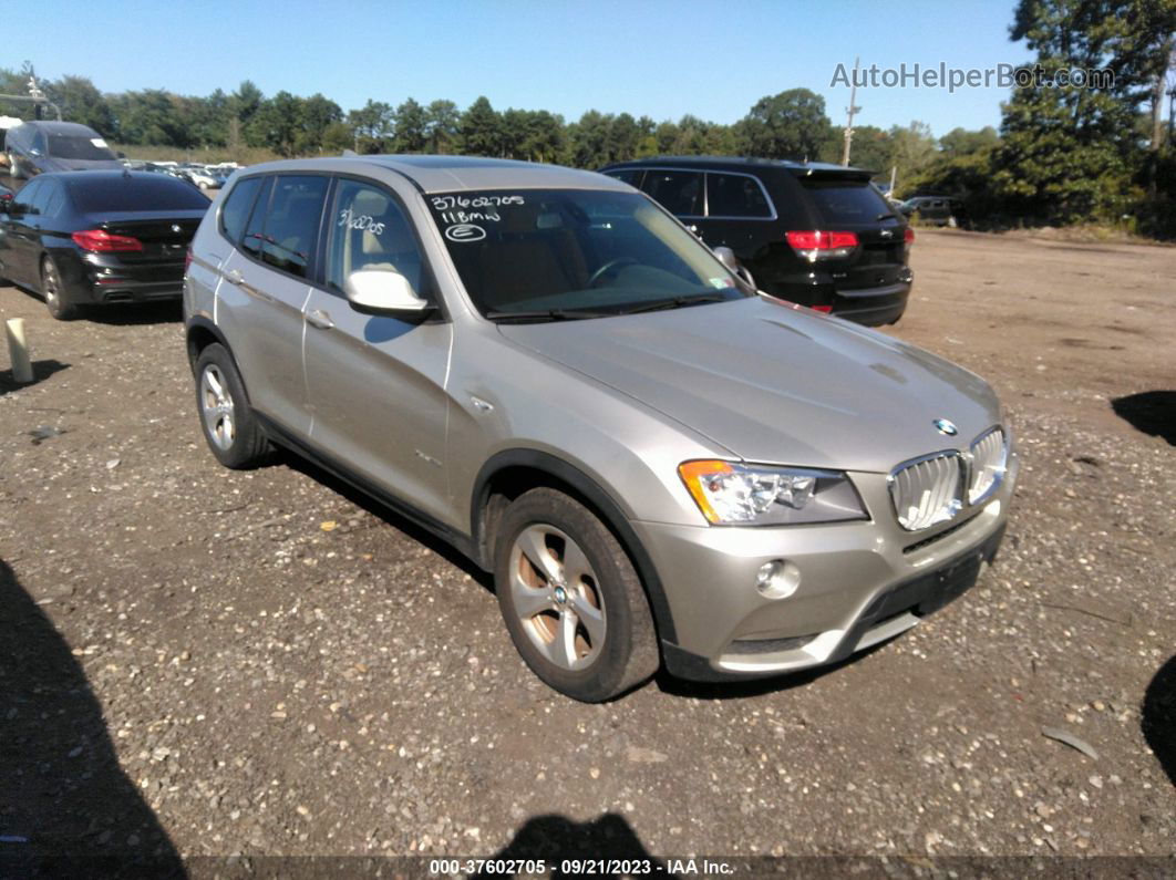 2011 Bmw X3 28i Silver vin: 5UXWX5C52BL713752