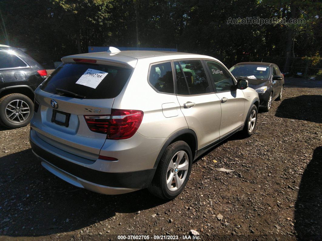 2011 Bmw X3 28i Silver vin: 5UXWX5C52BL713752