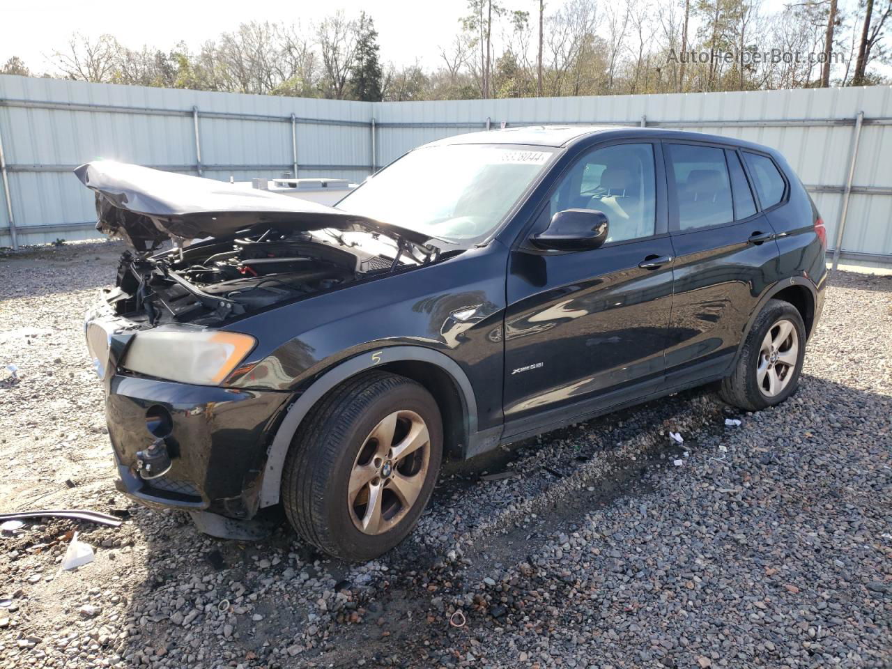 2011 Bmw X3 Xdrive28i Black vin: 5UXWX5C52BL714402