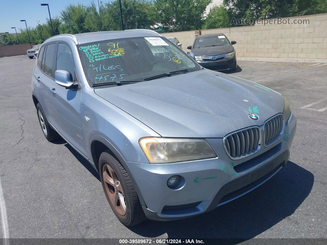 2011 Bmw X3 Xdrive28i Blue vin: 5UXWX5C52BLW13781