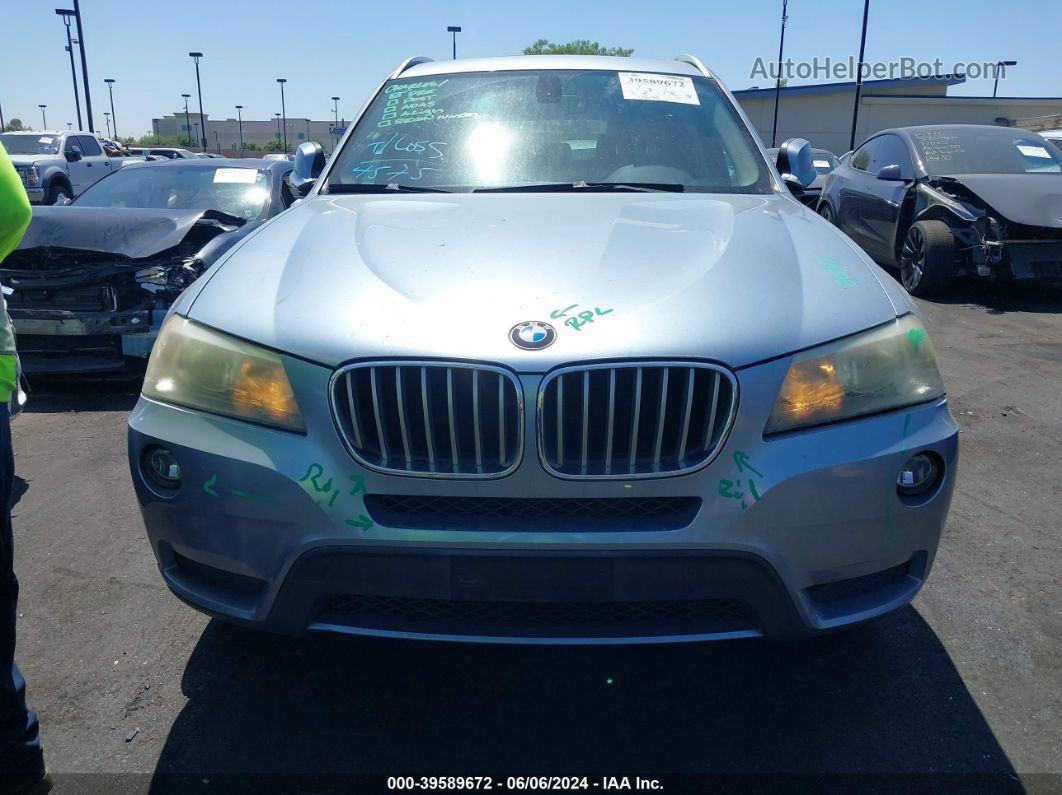 2011 Bmw X3 Xdrive28i Blue vin: 5UXWX5C52BLW13781