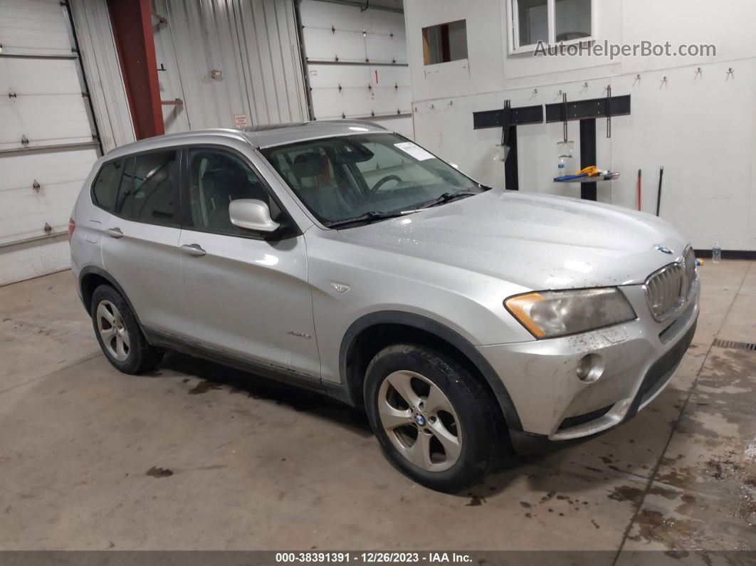 2011 Bmw X3 Xdrive28i Silver vin: 5UXWX5C53BL701061