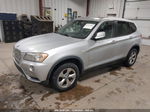 2011 Bmw X3 Xdrive28i Silver vin: 5UXWX5C53BL701061