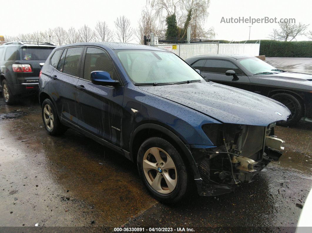 2011 Bmw X3 28i Blue vin: 5UXWX5C53BL701271