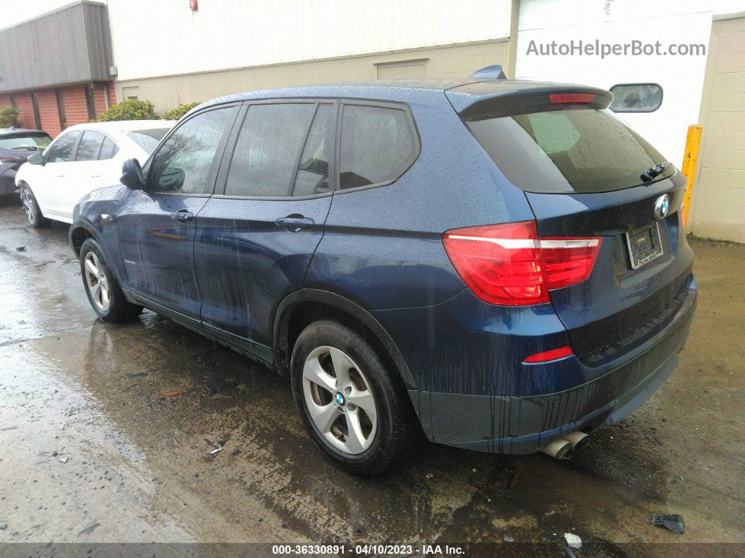 2011 Bmw X3 28i Blue vin: 5UXWX5C53BL701271