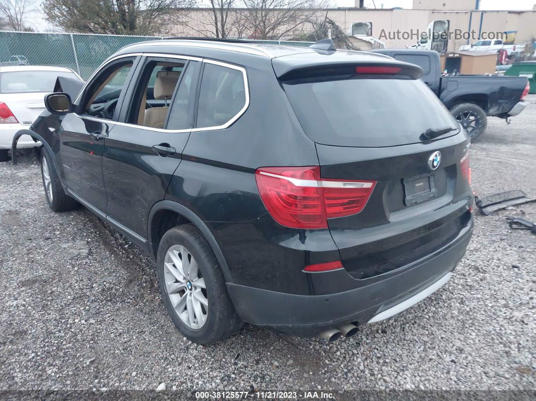 2011 Bmw X3 Xdrive28i Black vin: 5UXWX5C53BL701514